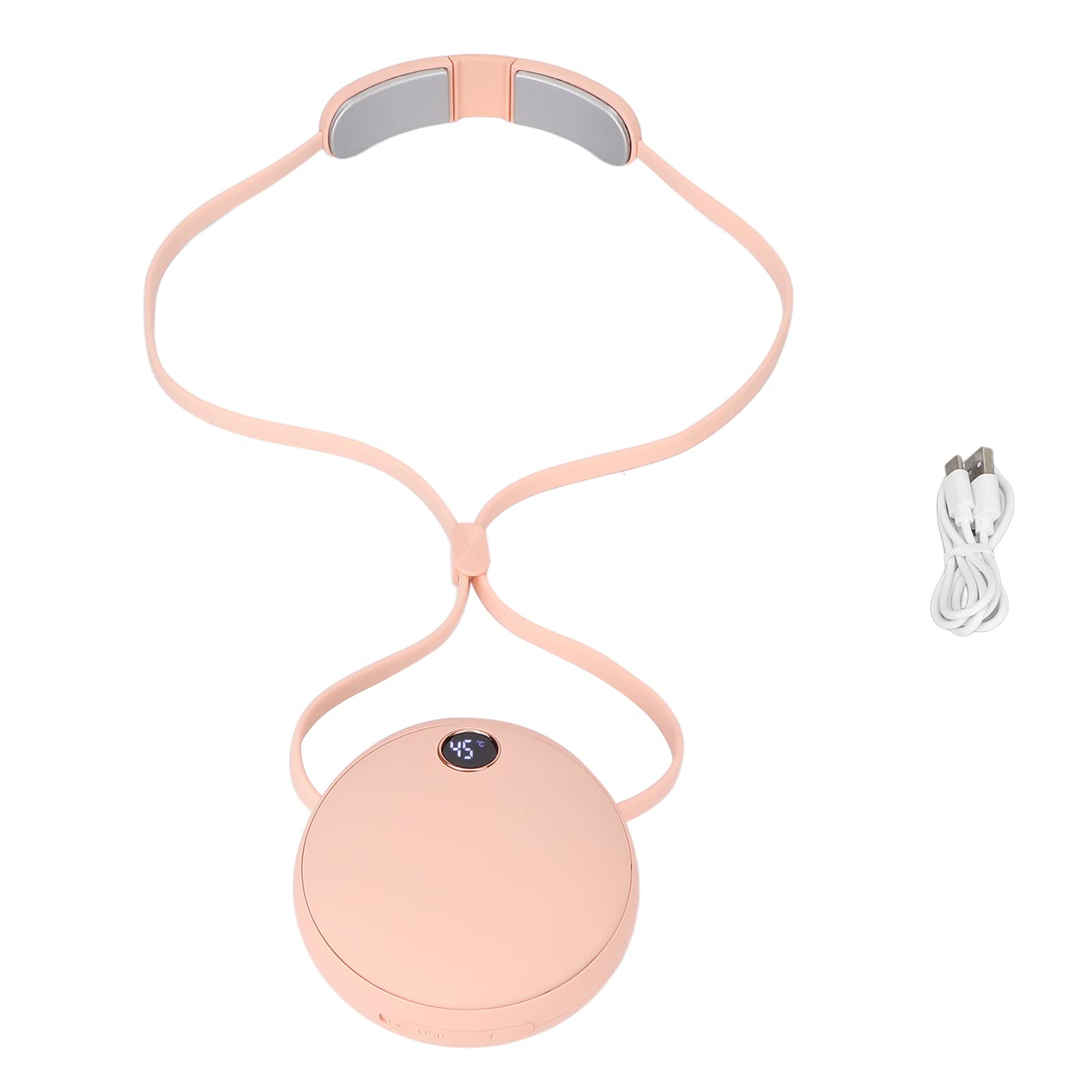 Calentador de Manos Recargable USB con Batería de Gran Capacidad y Control de Temperatura de Alta Precisión para Alivio de Calor y Mano de (Rosado)