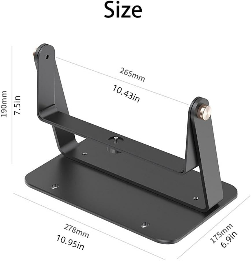 D6 Projector Desktop Bracket Stand, 360° Adjustability for Versatile Scenarios, 12 lbs Loading Ability, 1/4inch Screw Projector Mount for Projectors