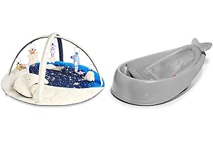 Skip Hop Celestial Dreams Baby Play Gym and 3-Stage Smart Sling Tub, Grey