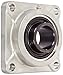 Sealmaster MSF-32C CR Medium Duty Flange Unit, 4 Bolt, Corrorsion Resistant, Regreasable, Contact Seals, Setscrew Locking Collar, 316 Stainless Steel Housing, 2" Bore, 6-3/8" Overall Length, 5-1/8" Bolt Hole Spacing Width, 13/16" Flange Height, ?2 Degrees Misalignment Angle