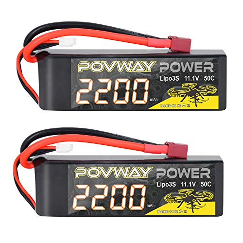 POVWAY 3S 11.1 V 2200mAh LiPo Battery 50C RC Battery