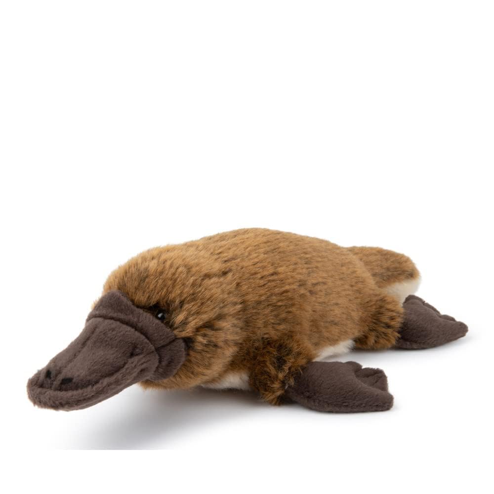 WWF Plüsch 01277 - Plüschtier Schnabeltier, lebensecht gestaltetes Kuscheltier, ca. 22 cm groß, wunderbar weich und kuschelig, Handwäsche möglich