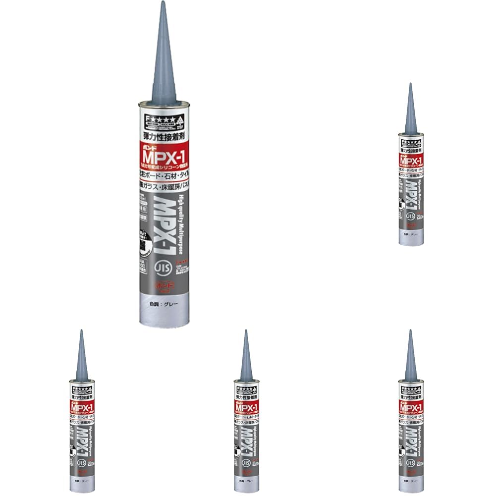 Amazon | ボンド MPX-1 グレー 333ml #57778 (× 5) | 接着剤 | 産業