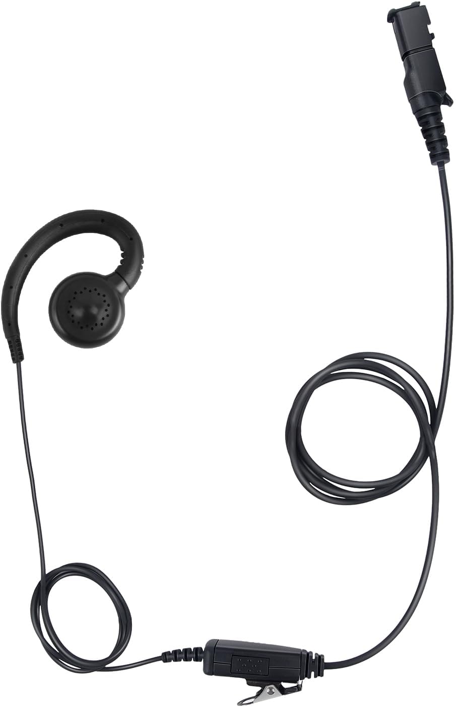 Over The Ear C Swivel Ring Ear Piece Ptt Mic Earpiece Two Way Radio Headset for Motorola Walkie Talkie xpr3300e xpr3500e