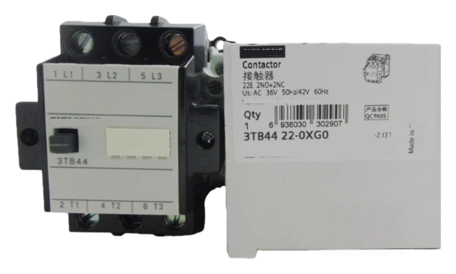 Contacteurs 3TB4422-0XG0 32A 36V triphasé pour circuit de commande