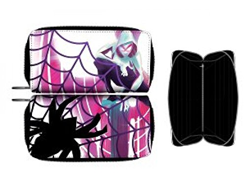 Bioworld Marvel Spider-Gwen Unisex Adults Purple Cartoon Zip Wallet3