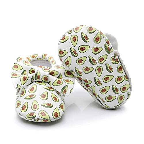 Bebila Tassel Bowknots Floral Baby Moccasins - Baby Boys Girls Soft Soled Toddler Shoes (0-3Months/3M US Infant/10.5cm, Model6)