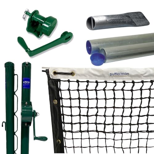 Putterman 3.5mm Signature Double Top Tennis Net – Optional Seasonal Court Maintenance Kit