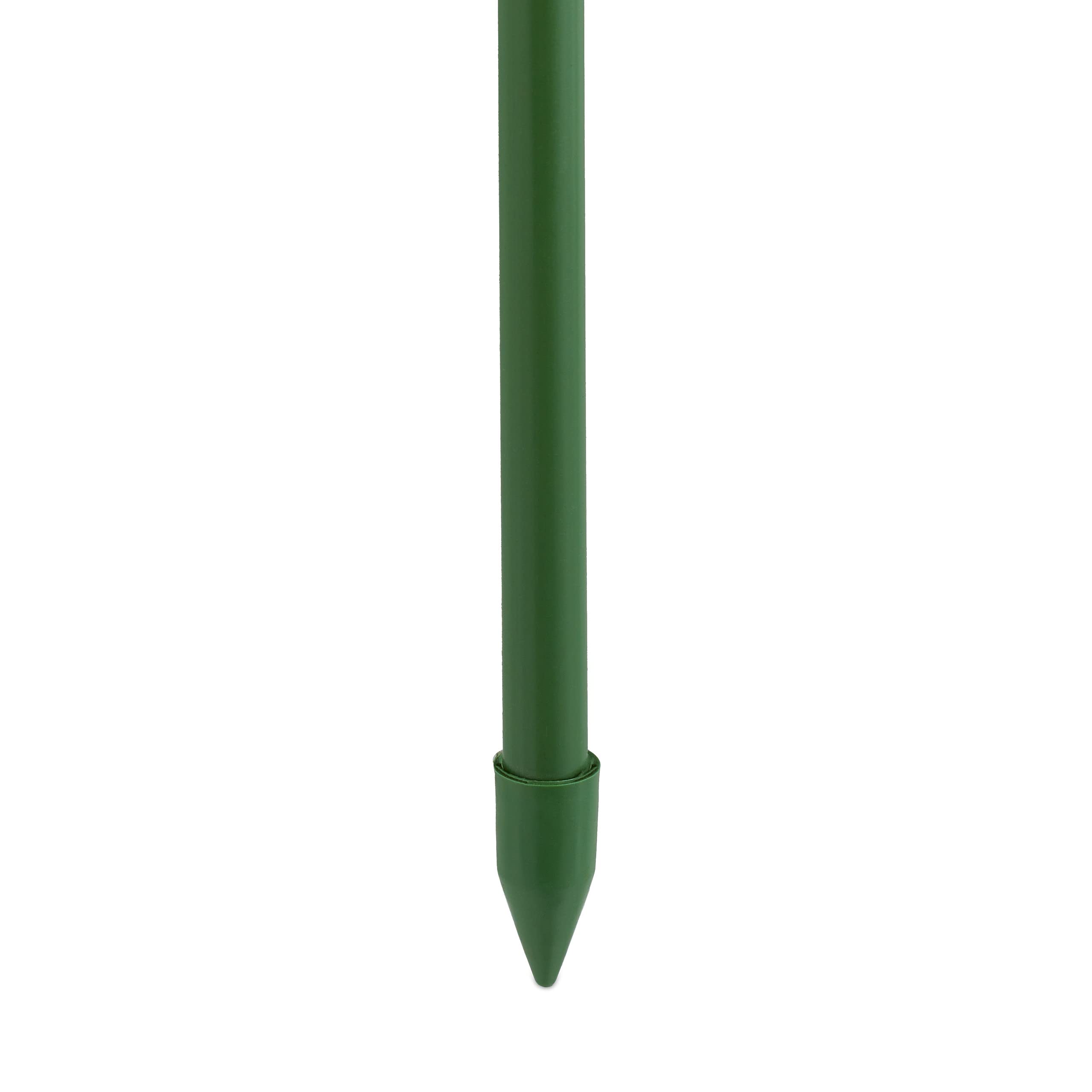Relaxdays Tuteur à tomates en Lot de 20, Longueur 120 cm, diamètre 10 mm, métal Inoxydable (Acier) et PE, Vert