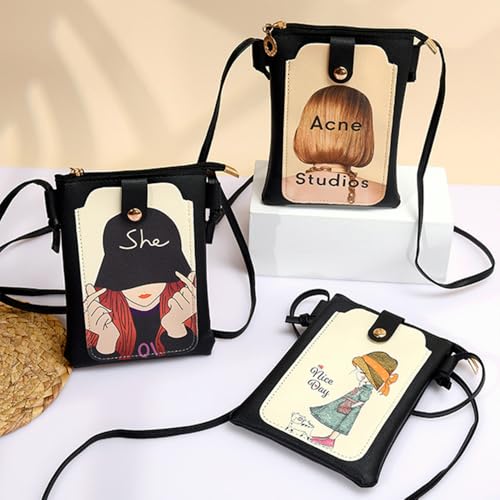 Mini Crossbody Bag for Women Cartoon Crossbody Bag Travel Messenger Bags Single Shoulder Coin Purse2