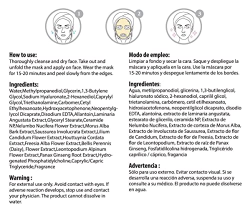 image for Celavi Cosmetics Celavi Essence Facial Sheet Face Mask Variety Set Cla