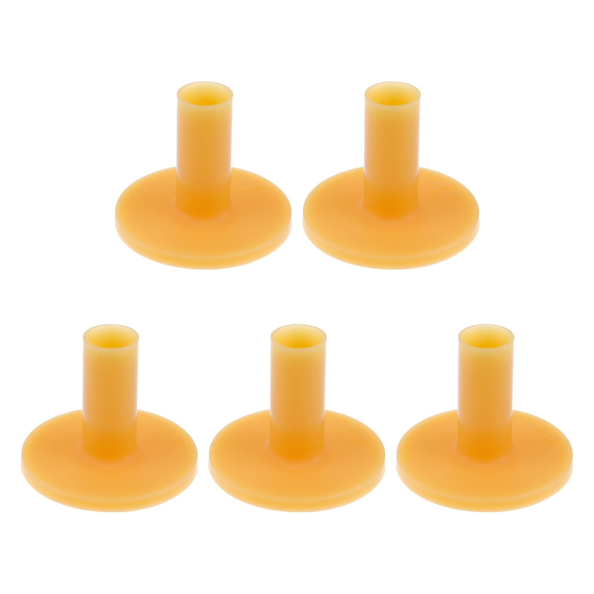 Chinflly 5 PCS Rubber Golf Tees for Driving Range Mats Value Tees Ideal for Practice Mat Top Holder fit Indoor Outdoor Backyard,1.65 Inch / 42 mm