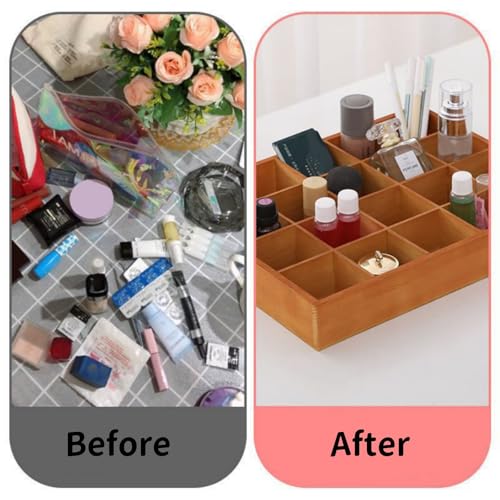 LONG TAO 1 Peça 13,4''X10,6''X2'' Caixa de Madeira para Armazenamento, Caixa de Exibição, Orga