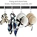 AMZSEVEN 44 Pack Metal Curtain Rings with Clips, Drapery Clips with Rings, Drapes Rings 1 inch Inner Diameter, Fits Diameter 5/8 inch Curtain Rods, White