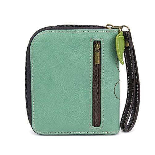 Image of CHALA Zip Around Wallet, Wristlet, 8 Credit Card Slots, Sturdy Pu Leather