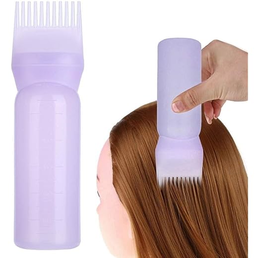 Krizkey Hair Dye Applicator Bottle + Comb
