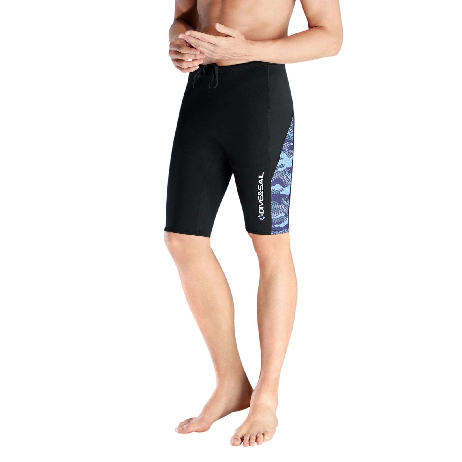SOUUXIU Wetsuit Shorts Men, Neoprene Shorts, 2mm Thick Swim Leggings For Diving Surfing Water Sports, With Snorkeling Kayaking (XXXL)