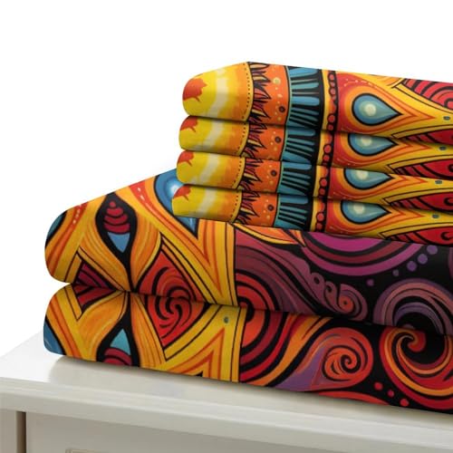 Housse de couette antibactérienne pour lit double en microfibre de polyester