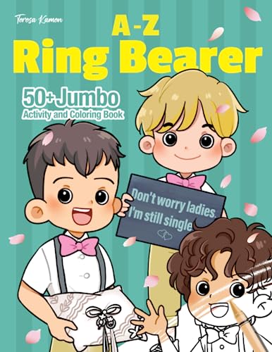 A-Z Ring Bearer: Wedding activity and coloring book for boys (Wedding Theme) image 2