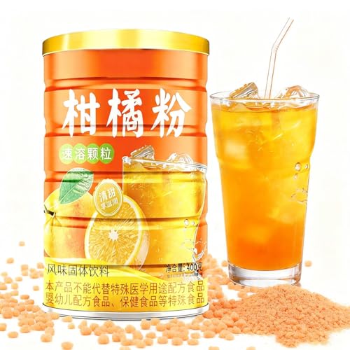 Polvo Bebida Cítricos 400g - Agridulce, De Disolución Rápida, Para Bebidas Frías/Calientes, Fiestas