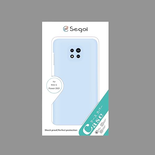 Miniatura 7 de E Segoi Moto G Power 2021 - Funda de goma de gel de silicona líquida a prueba de golpes, cojín de forro de tela de microfibra suave compatible con