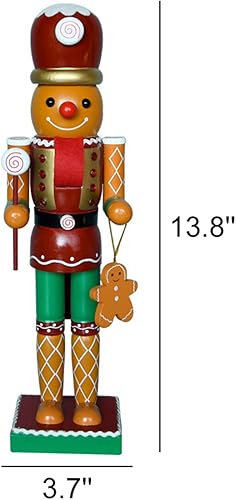 Miniatura 6 de Ochine Figuras decorativas de cascanueces de Navidad, chef, cascanueces de madera, hombre de jengibre, mesa de exhibición, cascanueces coleccionable