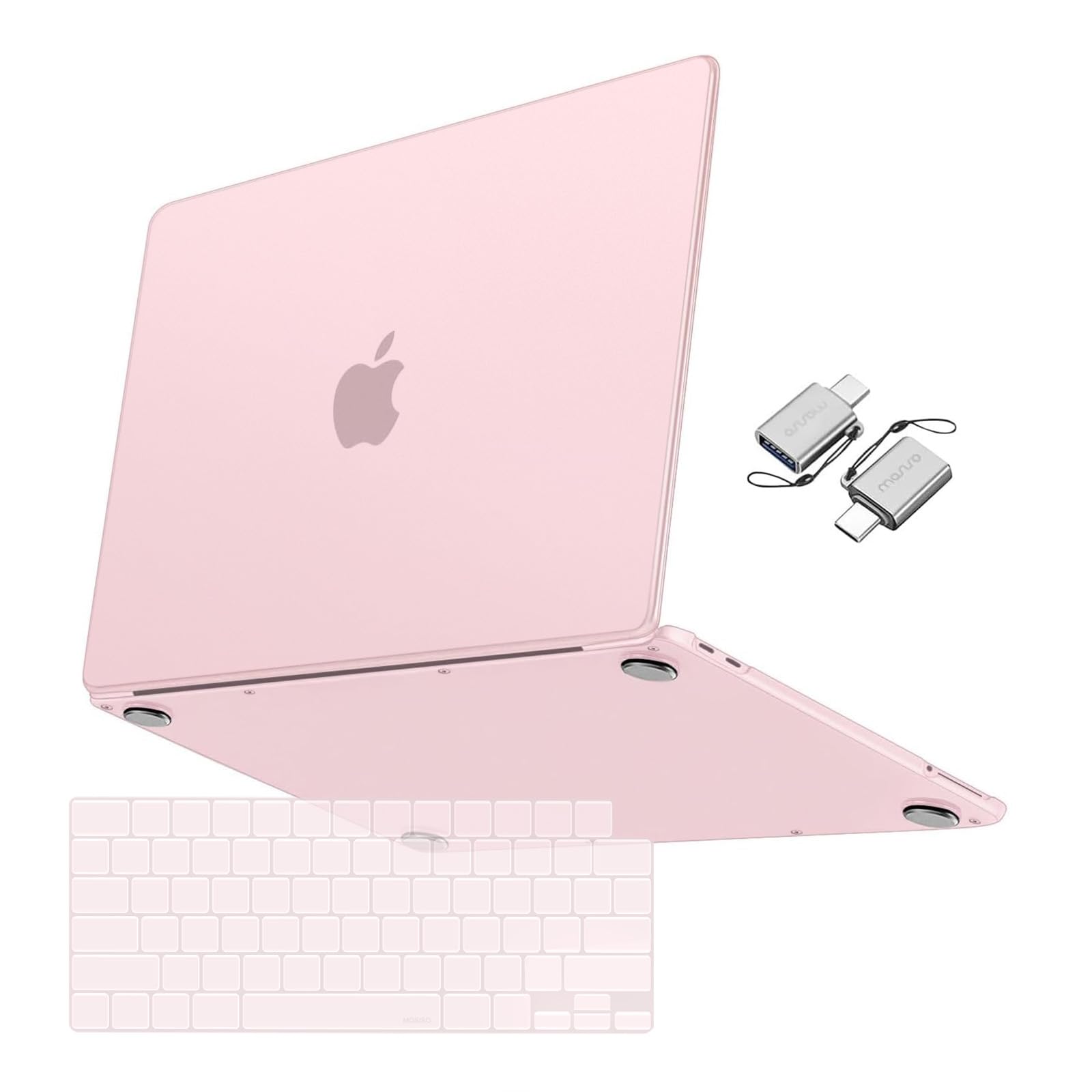 MOSISO Compatible with MacBook Neo Case 13 inch 2026 A3404 A18 Pro Chip | Ultra-Thin Precision Fit Scratch & Fingerprint Resistant Hard Shell Case&TPU Keyboard Cover&Type C, Blush Clear