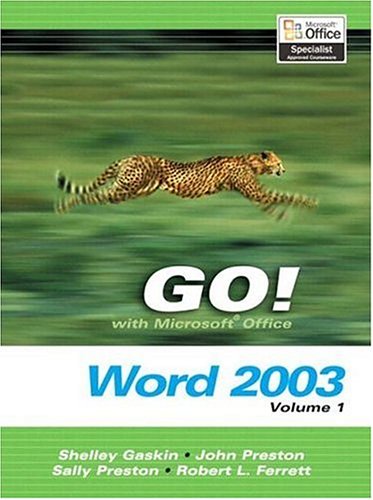 Amazon | Go! Microsoft Word 2003 + Go! Student Cd (Go Series) | Preston ...