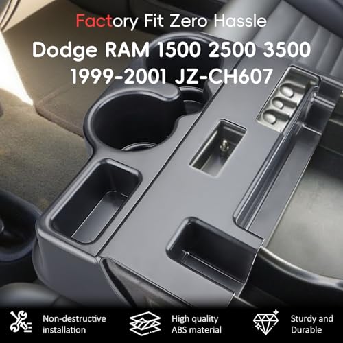 Inserto para portavasos de consola para Dodge Ram 1999-2001 miniatura 2