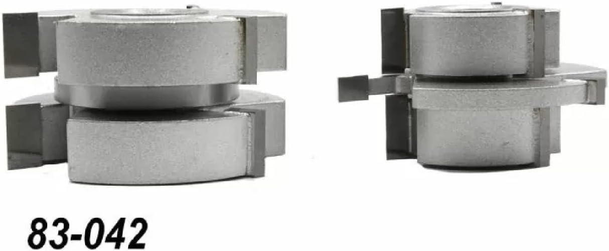 Infinity Tools Interior & Exterior Door 2-Piece Shaper Cutter Sets, 3/4" Bore (Mission Style)