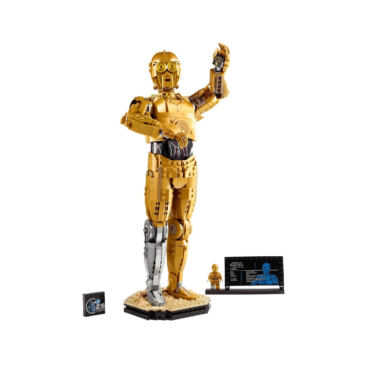 LEGO Star Wars C-3PO Buildable Droid Figure 75398 - Building Blocks for Age 18+