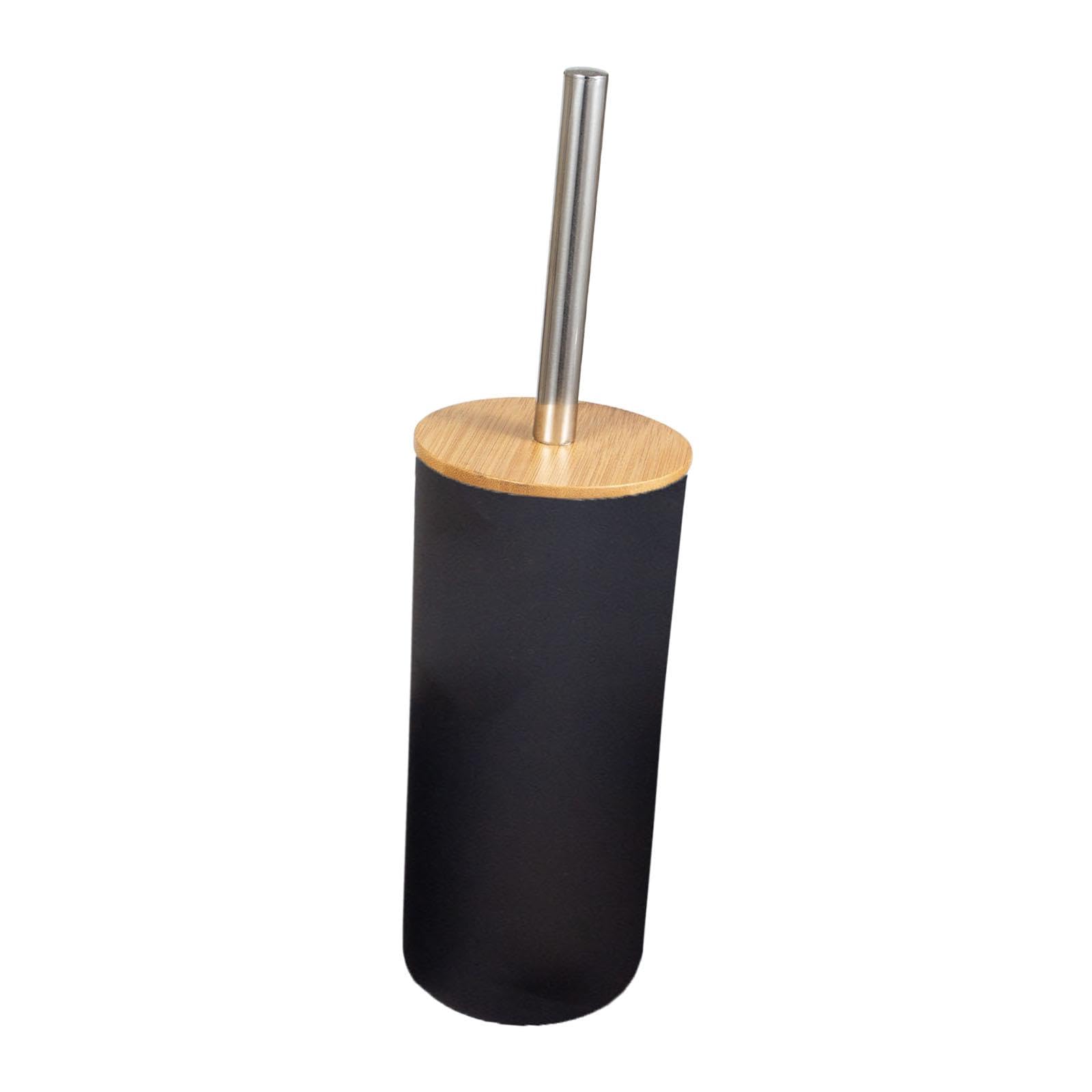 Bathroom Supplies Anti Drip Cleaning Supplies Deep Cleaning Toilet Brush Set Black 1