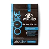 Wellness CORE Natural Grain Free Dry Dog Food, Ocean Whitefish, Herring & Salmon, 12-Pound Bag