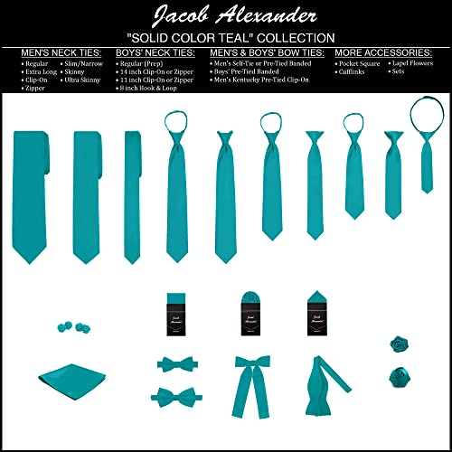 Image of Jacob Alexander Men's Pocket Square Solid Color Handkerchief