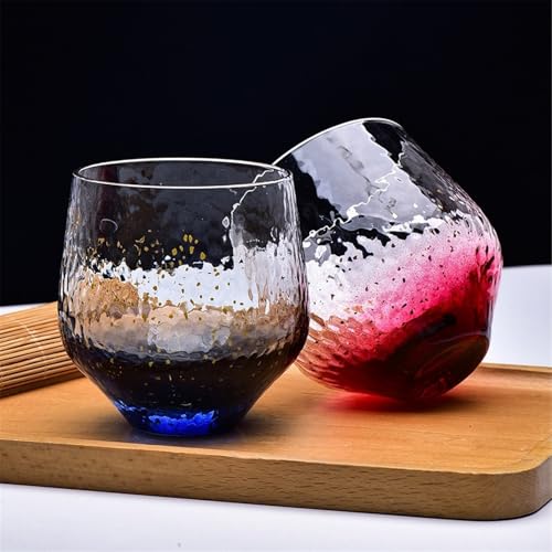Copas de cóctel vaso de cristal con base martillada que evita vuelcos 6