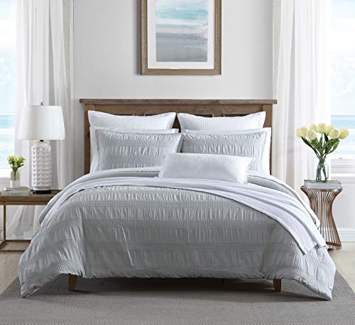 Nautica Home Hampton Collection | Comforter Set - Cozy & Soft, Reversible Bedding with Matching Sham, Twin/Twin XL, Grey