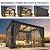 10'x12' Pergola with Adjustable louvered Roof and Aluminum Frame