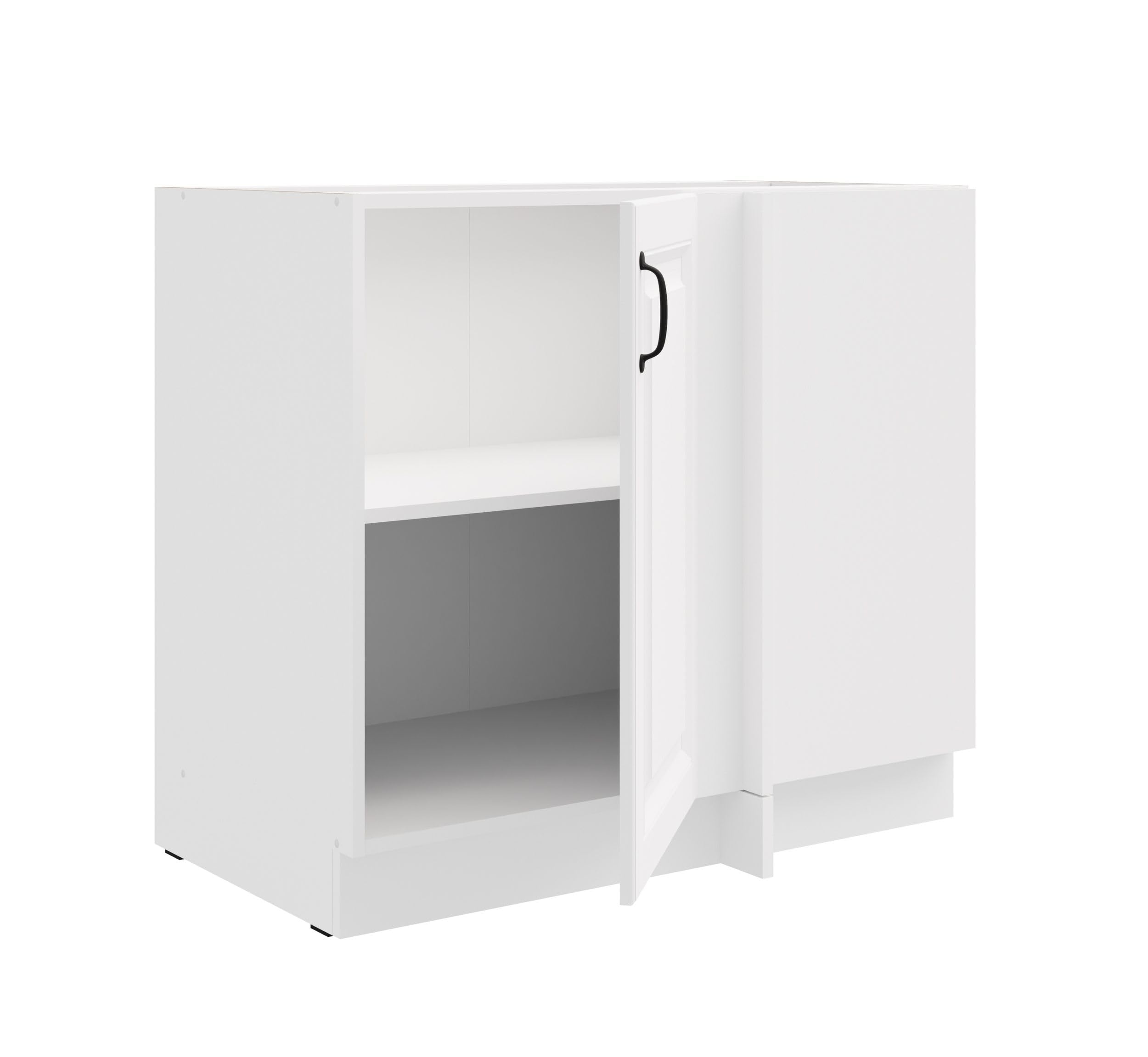 Kuechen-preisbombe Eckschrank 105cm Stilo Weiß Küchenzeile Küchenblock Küche Landhaus Einbauküche