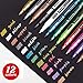 ZEYAR Acrylic Paint Pens, Water based, Fine Point, 12 Metallic colors, Acid Free, Opaque Ink, Great for greeting card, Album, Poster, Scrapbook and so on