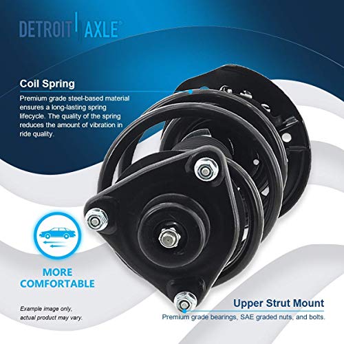 Image of Detroit Axle - Struts Shocks Kit for 2011-2012 Kia Optima 2 Front Ready Struts w /Coil Spring 2 Rear Shock Absorbers 2 Front Sway Bar Links Replacement [Korea Built Sport Suspension Models]