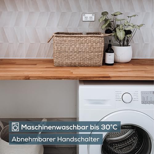 Beurer HK 43 elektrisches Heizkissen, extra flauschiges Wärmekissen mit Abschaltautomatik und 3 Temperaturstufen, mit Schnellheizung, maschinenwaschbar bis 30 °C, weiß
