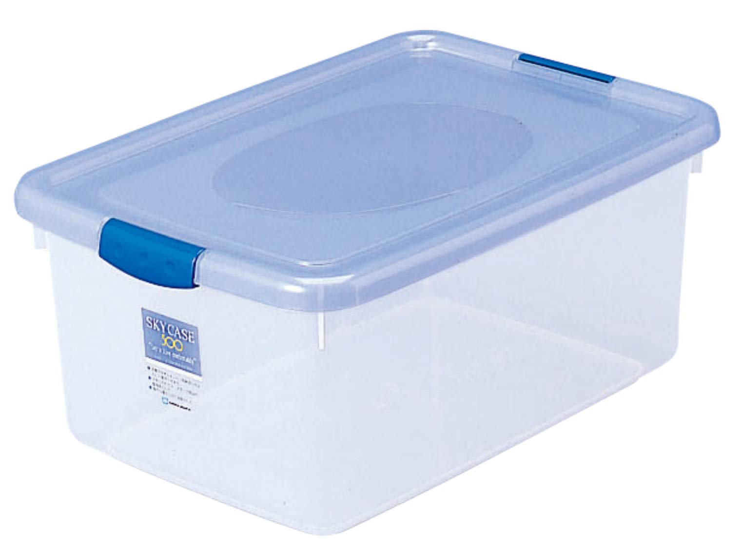 Amazon.co.jp: サンコープラスチック 収納ケース クリアブルー 約幅