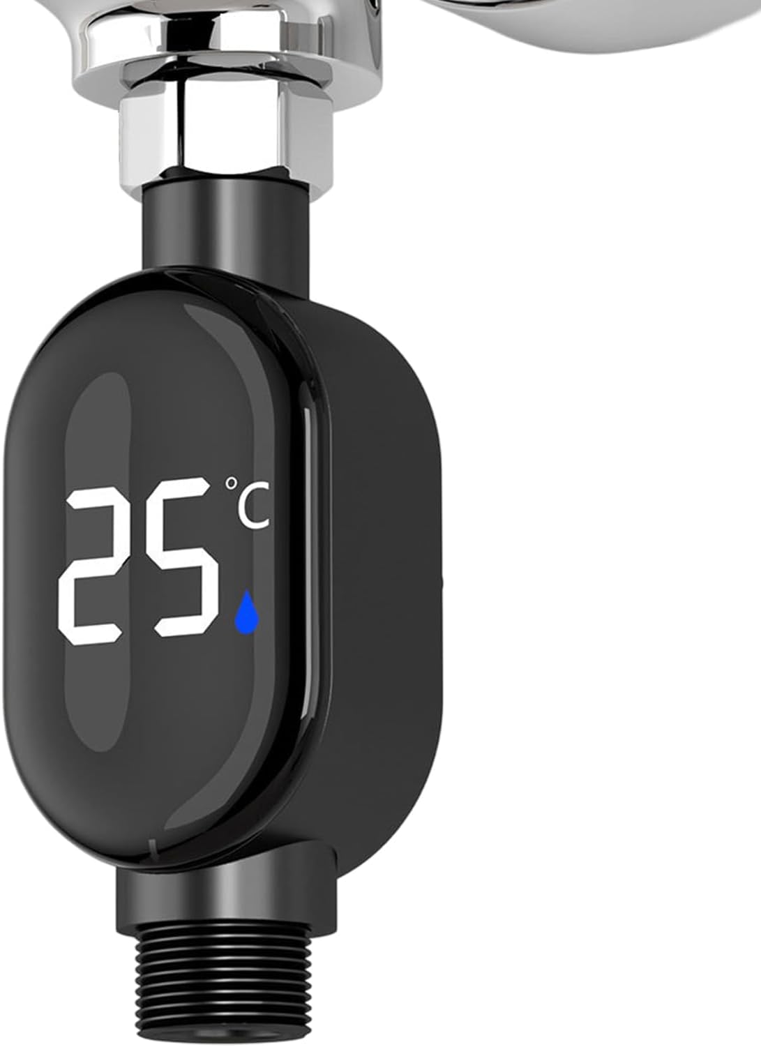 Shower Thermometer Waterproof Intelligent Digital, Real-Time Monitoring Shower Temperature Display,Measuring Tool For Home Bathroom Nursery Room Kitchen