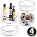 mDesign Plastic Lazy Susan Spinning Food Storage Turntable for Cabinet, Pantry, Refrigerator, Countertop - Spinning Organizer for Spices, Condiments, Baking Supplies - 9