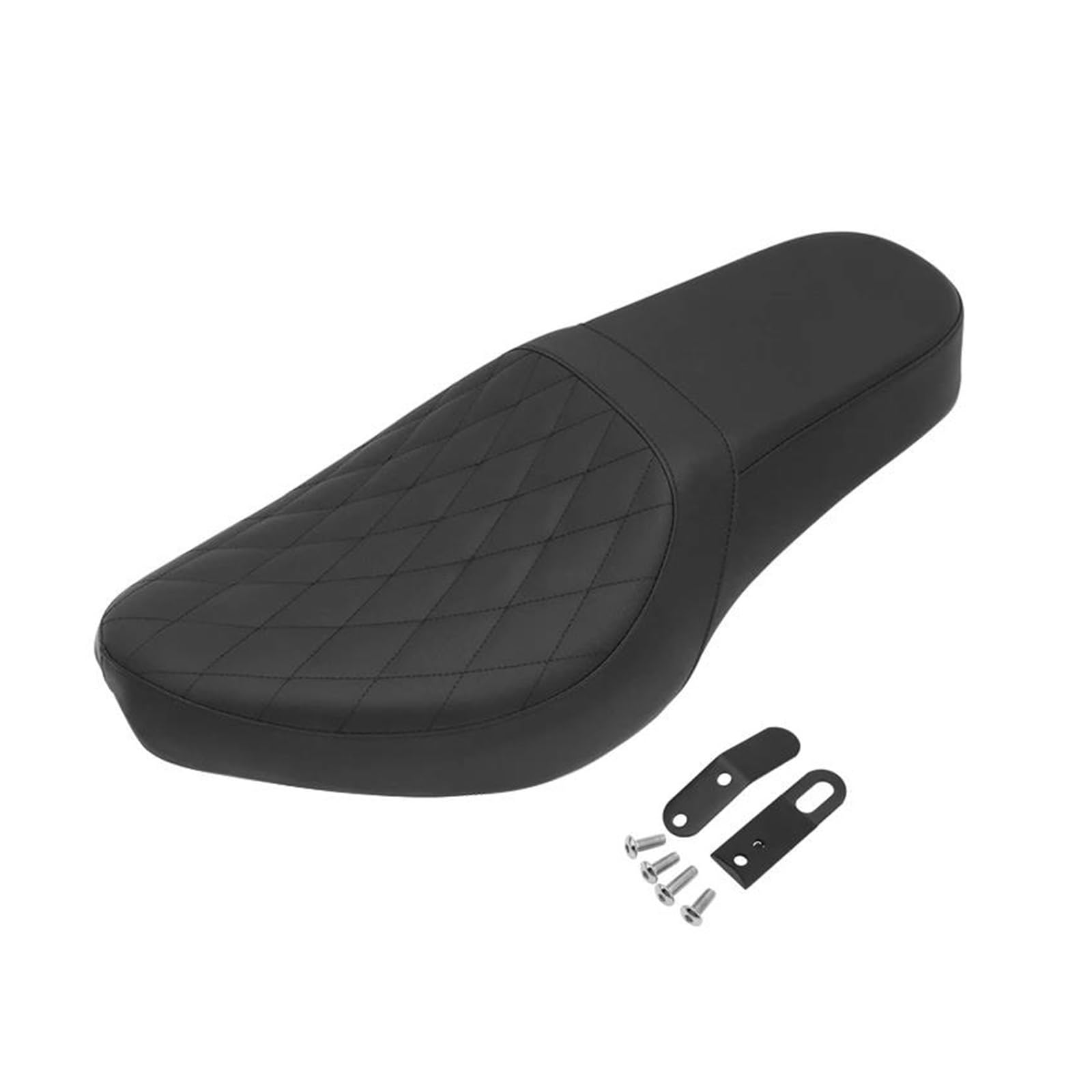 Selle Moto Siège De Passager Avant Et Arrière Noir pour Moto, Siège À Deux Places Coussin Confort