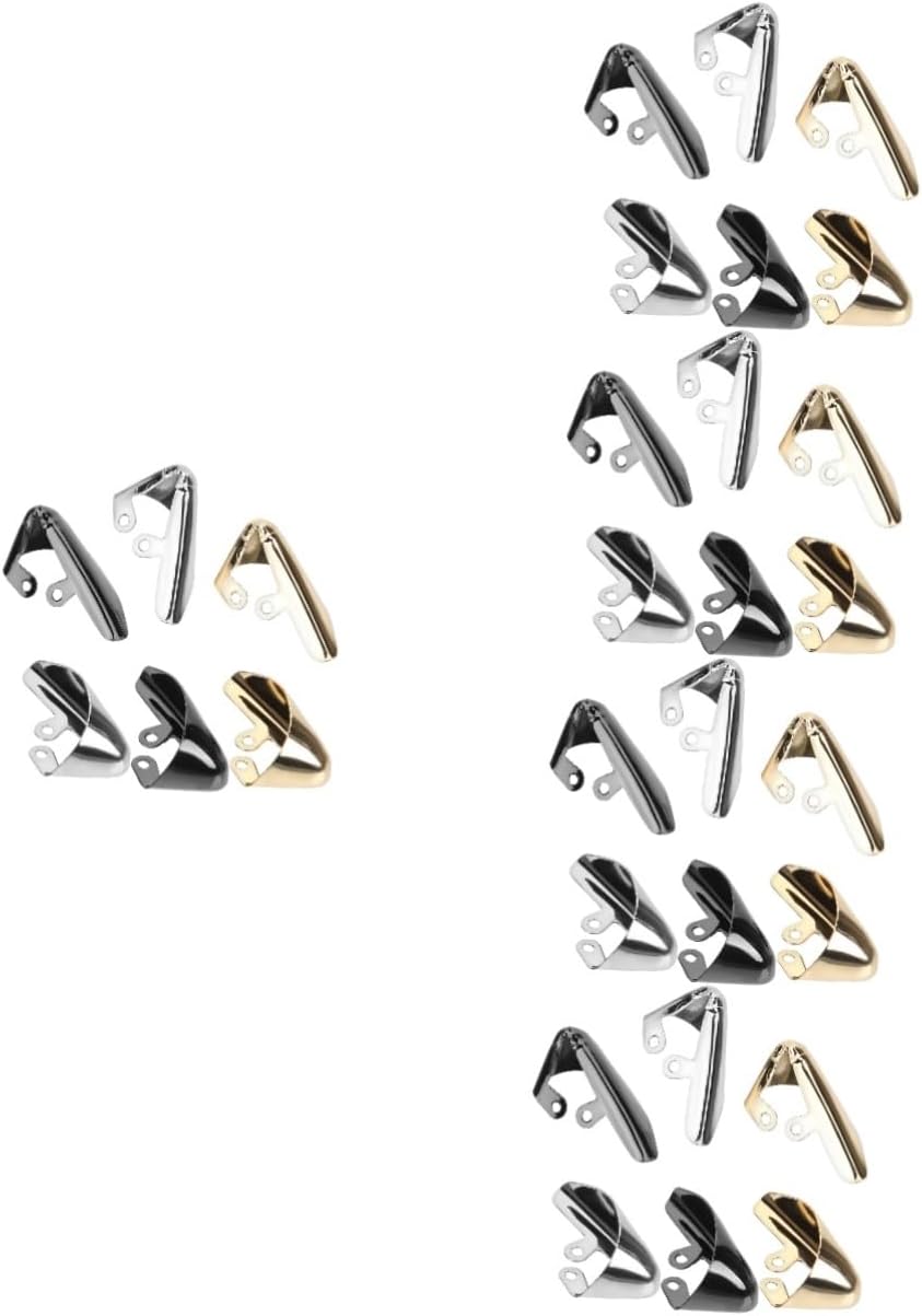 6Pcs Assorted Color Metal High Heel Toe Protectors, Shoe Pointed Covers for Repair and Decoration, Durable Shoe Tip Caps for Women’S High Heels