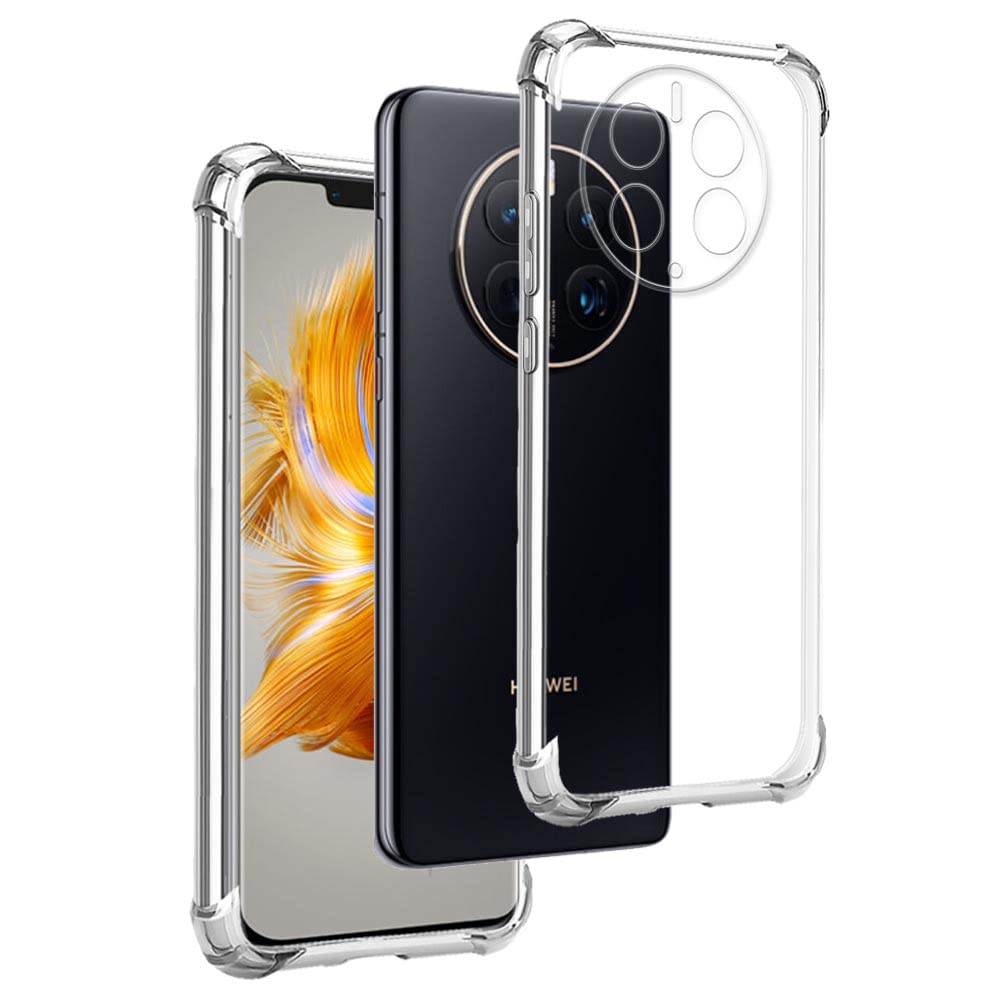 REY Cover In Gel TPU Anti-Shock Per Honor 50 Lite - Custodia Morbida E Sottile, Trasparente, Anti-Graffio