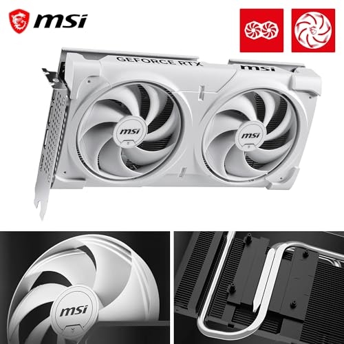 Image of MSI GeForce RTX 5060 Ti 16G Ventus 2X OC White - 16GB GDDR7 (28Gbps /128-bit), PCIe 5, Boost: 2602 MHz, HDMI 2.1b, DisplayPort 2.1b