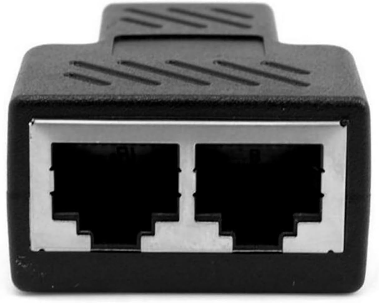 Coverzone 2 Portlu Splitter, Çift LAN Kablosu, Ethernet Bölücü
