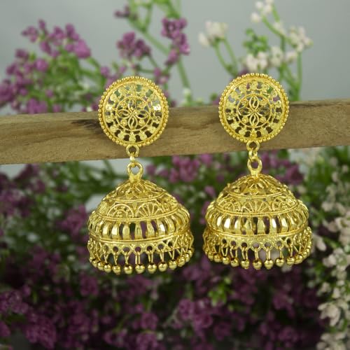 Image of JFL - Jewellery for Less Gold Plated Copper Earrings For Women